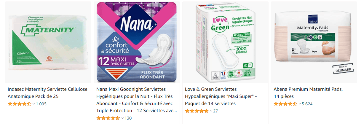 achat-serviette-hygiénique-après-accouchement