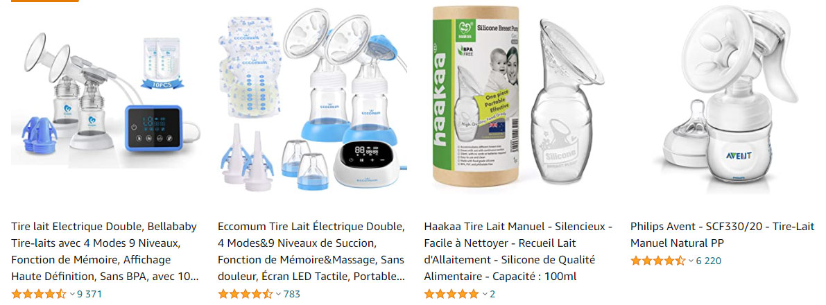 achat-tire-lait-manuel-electrique